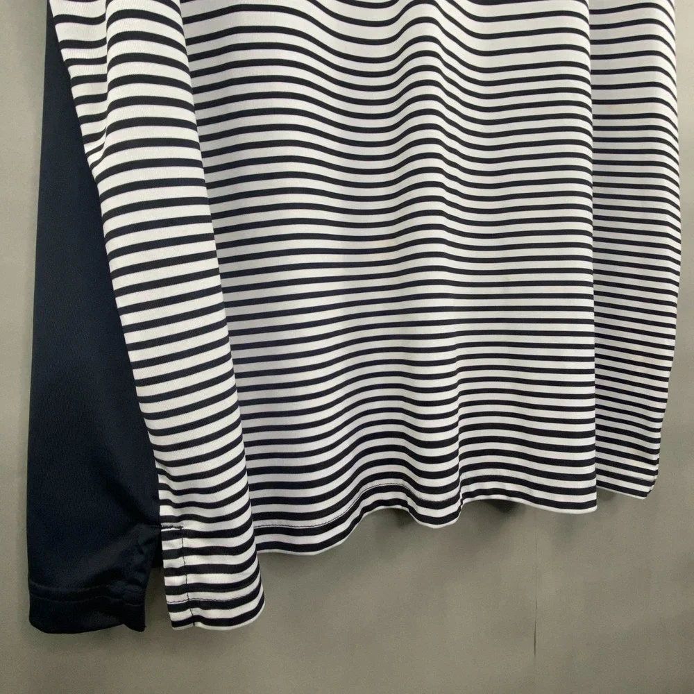 Puma Striped dryCELL Polo Shirt Mens‎ XXL Navy White Short Sleeve Athletic